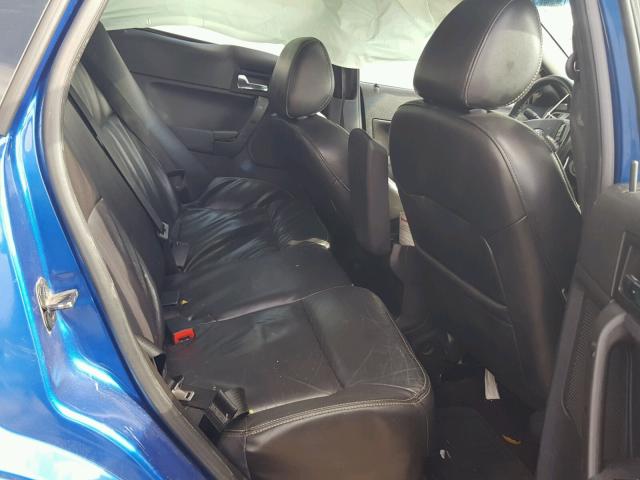 1FAHP3GN0AW114537 - 2010 FORD FOCUS SES BLUE photo 6