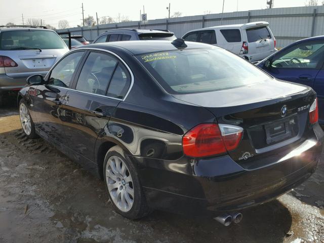 WBAVD33536KV59698 - 2006 BMW 330 XI BLACK photo 3