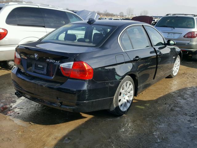 WBAVD33536KV59698 - 2006 BMW 330 XI BLACK photo 4