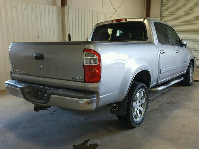 5TBET34106S546894 - 2006 TOYOTA TUNDRA DOU SILVER photo 4