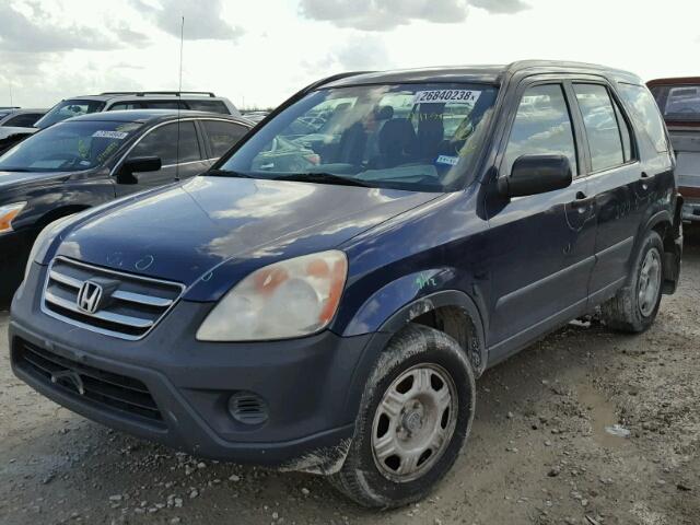 SHSRD68536U406646 - 2006 HONDA CR-V LX BLUE photo 2