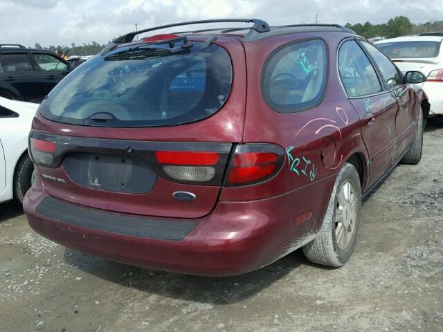 1FAHP59S54A190593 - 2004 FORD TAURUS SEL MAROON photo 4