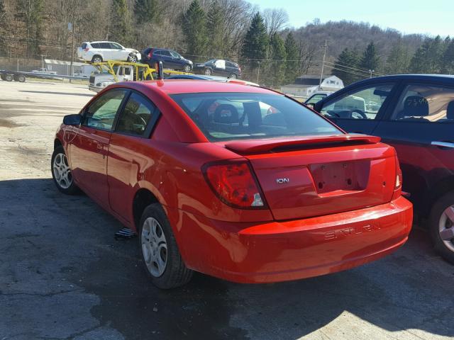 1G8AN12FX5Z109284 - 2005 SATURN ION LEVEL წითელი ფოტო 3