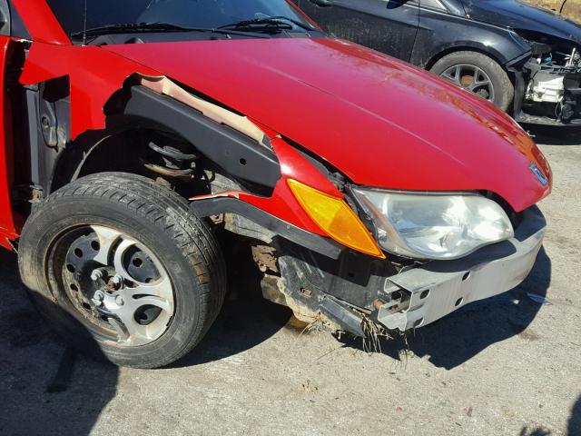 1G8AN12FX5Z109284 - 2005 SATURN ION LEVEL წითელი ფოტო 9