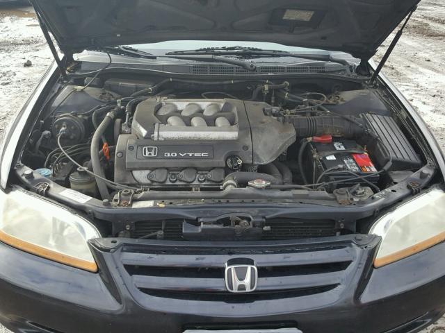 1HGCG16562A008605 - 2002 HONDA ACCORD EX BLACK photo 7