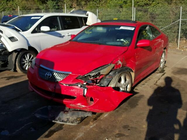 4T1CE38P75U972045 - 2005 TOYOTA CAMRY SOLA RED photo 2