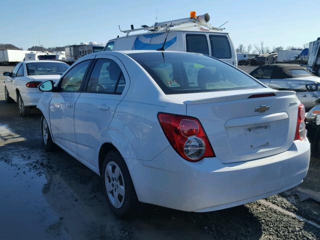 1G1JA5SH2E4180608 - 2014 CHEVROLET SONIC LS WHITE photo 3
