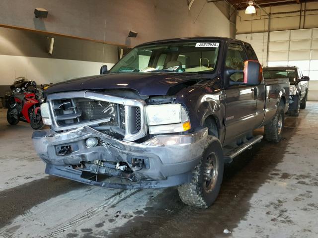 1FTNX21P54ED68952 - 2004 FORD F250 SUPER BLUE photo 2