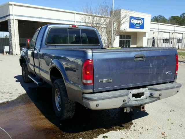 1FTNX21P54ED68952 - 2004 FORD F250 SUPER BLUE photo 3