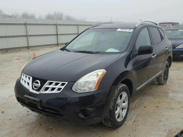 JN8AS5MT4BW563718 - 2011 NISSAN ROGUE S BLACK photo 2