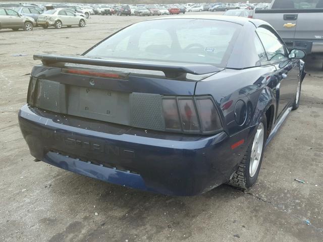 1FAFP40462F164231 - 2002 FORD MUSTANG BLUE photo 4