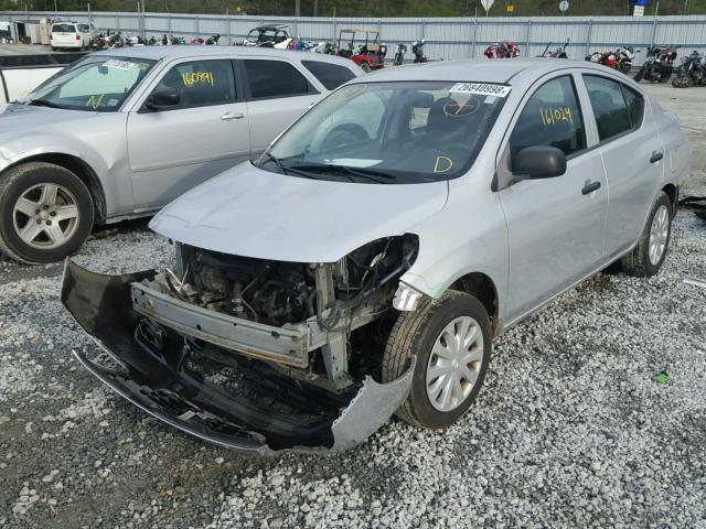 3N1CN7AP0CL858937 - 2012 NISSAN VERSA S SILVER photo 2