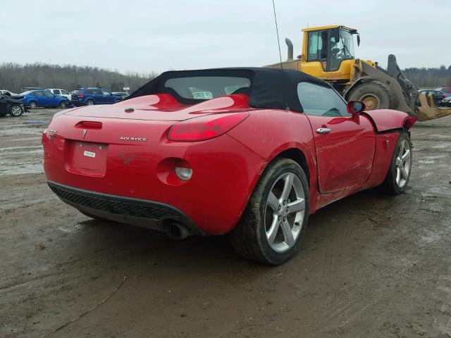 1G2MB33B46Y100336 - 2006 PONTIAC SOLSTICE RED photo 4