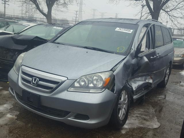 5FNRL38687B092043 - 2007 HONDA ODYSSEY EX GRAY photo 2