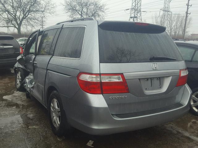 5FNRL38687B092043 - 2007 HONDA ODYSSEY EX GRAY photo 3