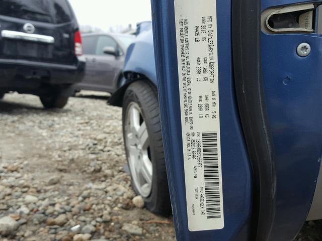 1B3HB48B57D558876 - 2007 DODGE CALIBER SX BLUE photo 10