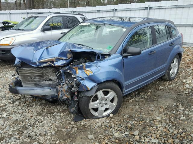 1B3HB48B57D558876 - 2007 DODGE CALIBER SX BLUE photo 2