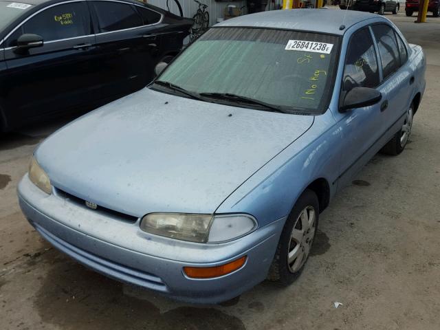 1Y1SK5267SZ102746 - 1995 GEO PRIZM BASE BLUE photo 2