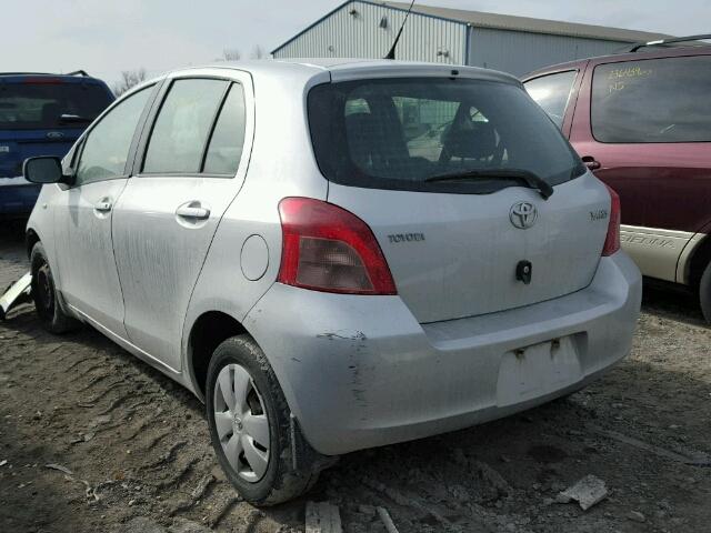 JTDKT923175115263 - 2007 TOYOTA YARIS SILVER photo 3