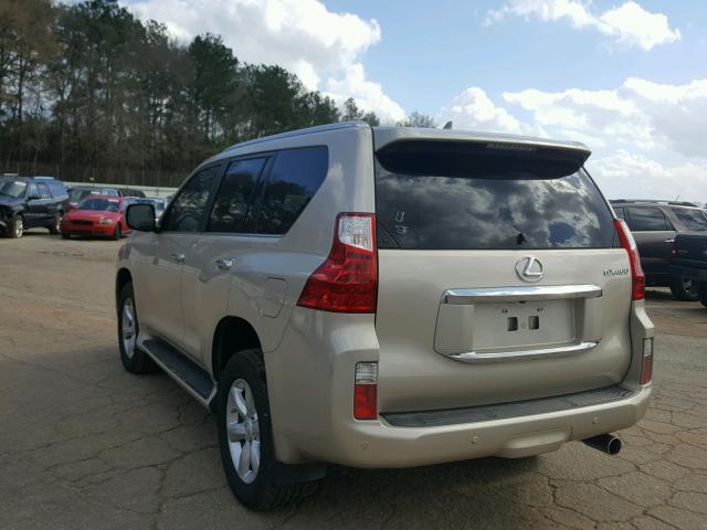 JTJBM7FX4B5034648 - 2011 LEXUS GX BASE GOLD photo 3