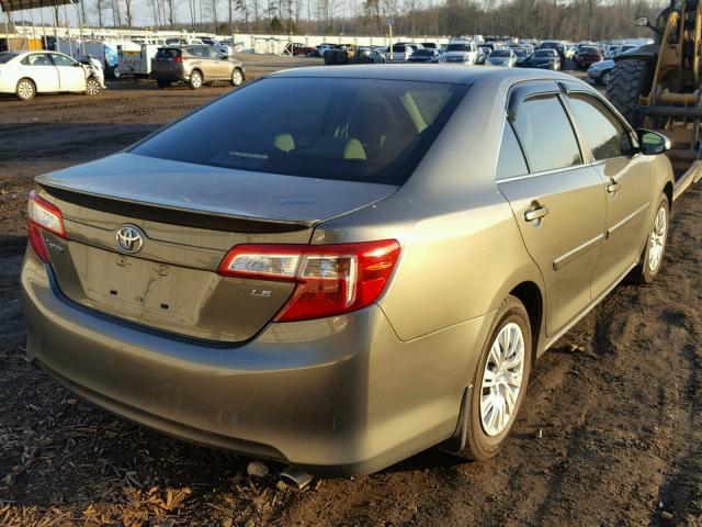 4T1BF1FKXCU620224 - 2012 TOYOTA CAMRY BASE GRAY photo 4