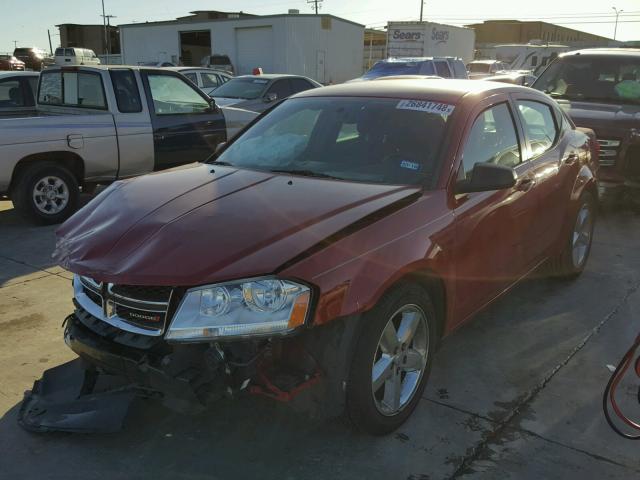 1C3CDZAG4DN771382 - 2013 DODGE AVENGER SE RED photo 2