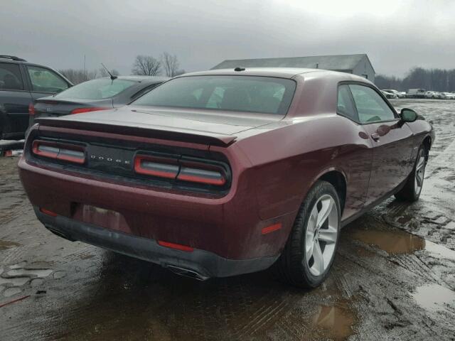 2C3CDZBT9HH659042 - 2017 DODGE CHALLENGER MAROON photo 4