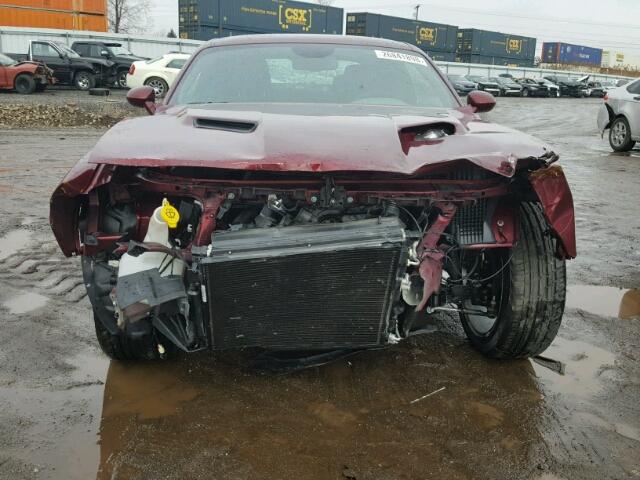 2C3CDZBT9HH659042 - 2017 DODGE CHALLENGER MAROON photo 9