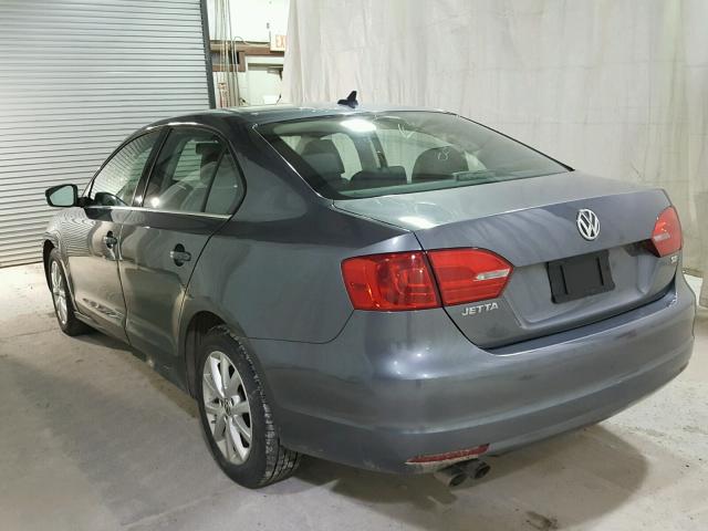 3VWB17AJ8EM375870 - 2014 VOLKSWAGEN JETTA SE GRAY photo 3