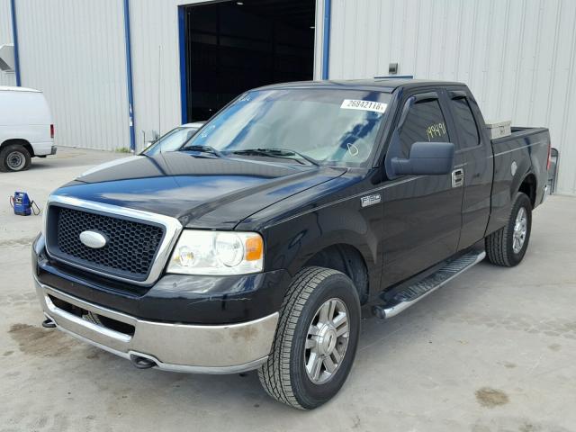 1FTPX14586FA77727 - 2006 FORD F150 BLACK photo 2