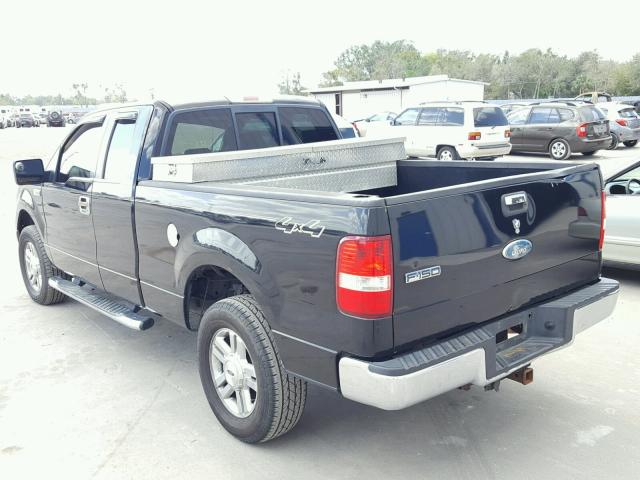 1FTPX14586FA77727 - 2006 FORD F150 BLACK photo 3