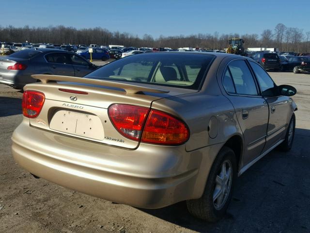 1G3NF52E34C112127 - 2004 OLDSMOBILE ALERO GLS GOLD photo 4