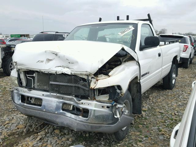 3B7KC26ZX2M259225 - 2002 DODGE RAM 2500 WHITE photo 2