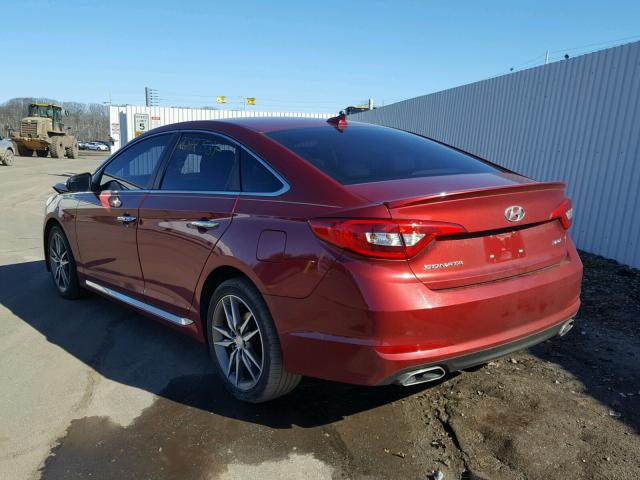 5NPE34AF7GH373573 - 2016 HYUNDAI SONATA SPO BURGUNDY photo 3