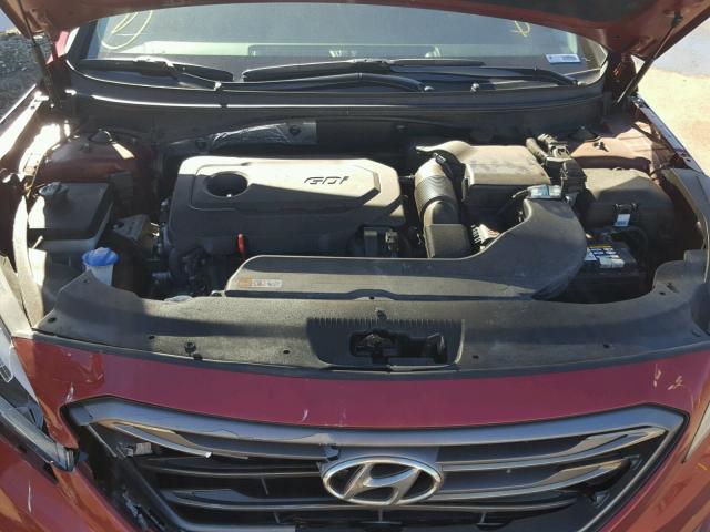 5NPE34AF7GH373573 - 2016 HYUNDAI SONATA SPO BURGUNDY photo 7