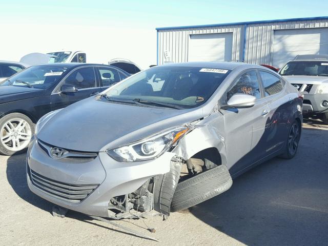 KMHDH4AE0EU073604 - 2014 HYUNDAI ELANTRA SE GRAY photo 2