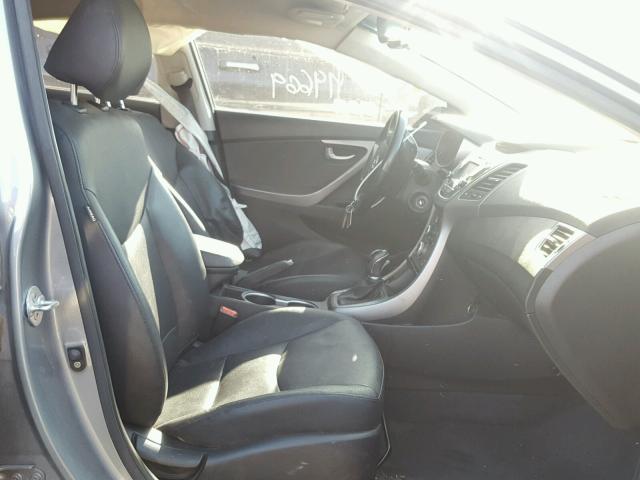 KMHDH4AE0EU073604 - 2014 HYUNDAI ELANTRA SE GRAY photo 5