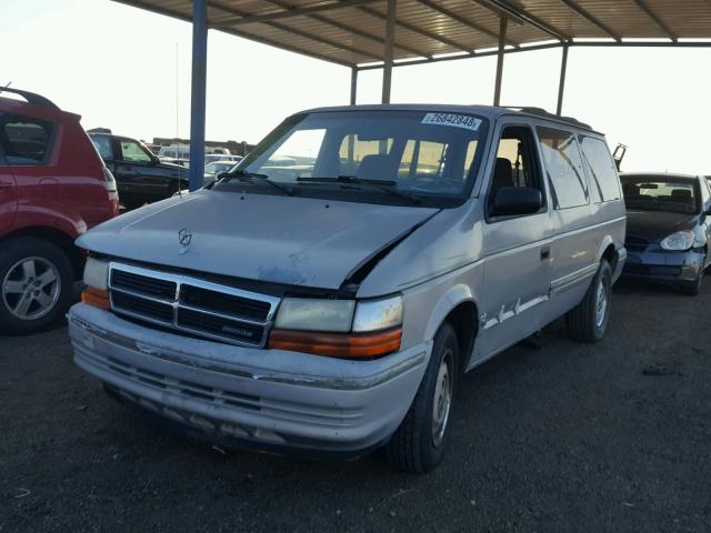 1B4GH44R2PX758508 - 1993 DODGE GRAND CARA SILVER photo 2