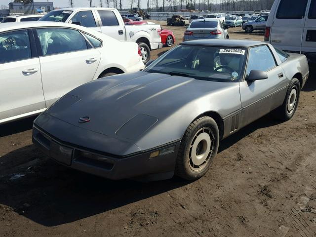 1G1YY0782F5119549 - 1985 CHEVROLET CORVETTE GRAY photo 2