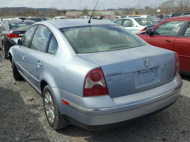 WVWPD63B93P279169 - 2003 VOLKSWAGEN PASSAT GLS BLUE photo 3