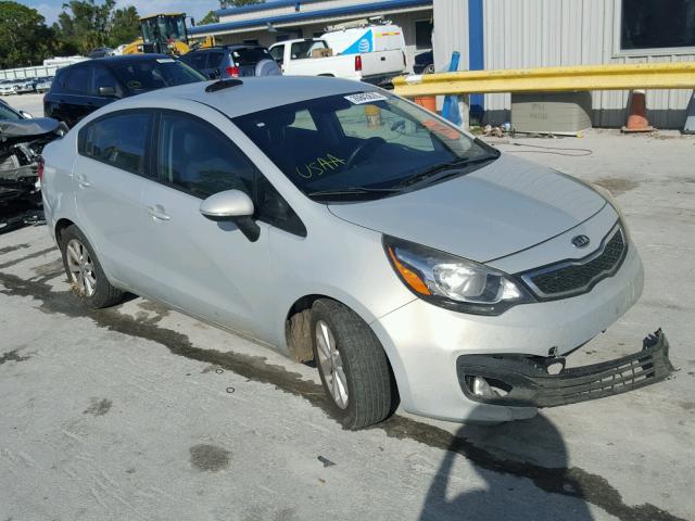 KNADN4A35D6128222 - 2013 KIA RIO EX GRAY photo 1