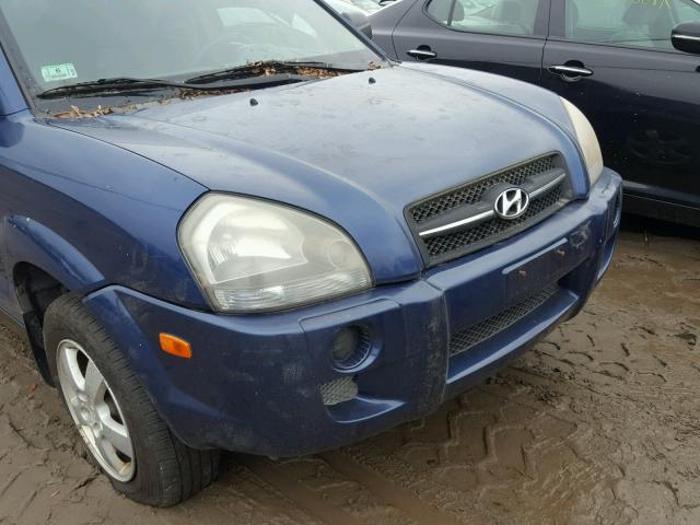 KM8JM12BX5U167121 - 2005 HYUNDAI TUCSON GL BLUE photo 9