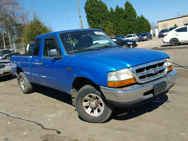 1FTYR14C9YTB12423 - 2000 FORD RANGER SUP BLUE photo 1