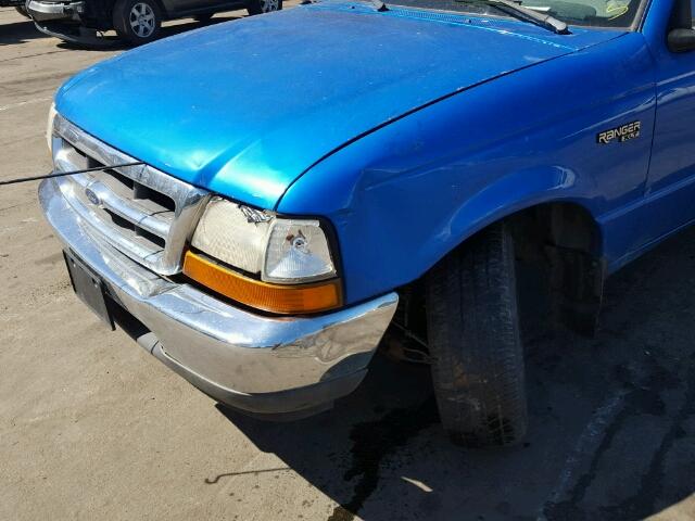 1FTYR14C9YTB12423 - 2000 FORD RANGER SUP BLUE photo 9