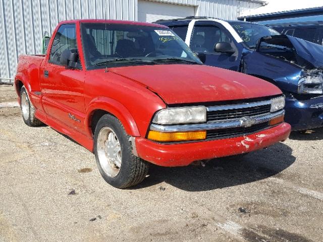 1GCCS14W3Y8100263 - 2000 CHEVROLET S TRUCK S1 RED photo 1