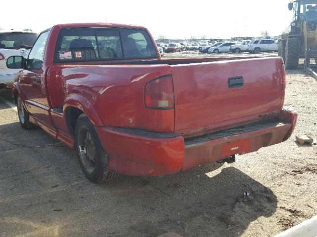 1GCCS14W3Y8100263 - 2000 CHEVROLET S TRUCK S1 RED photo 3
