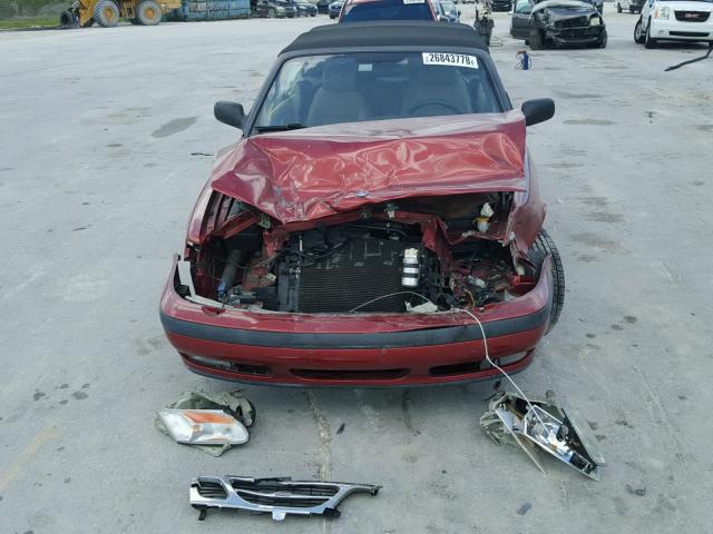 YS3DD75N1X7050368 - 1999 SAAB 9-3 S RED photo 9