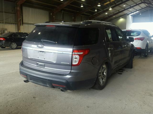 1FM5K7F87EGA85578 - 2014 FORD EXPLORER L GRAY photo 4