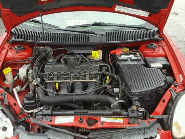 1B3ES56C15D175339 - 2005 DODGE NEON SXT RED photo 7