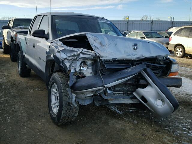 1B7HG38X42S518038 - 2002 DODGE DAKOTA QUA SILVER photo 1